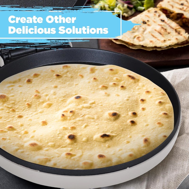 COURANT Pizza Maker 12-inch Pizzas Machine, Newly improved Cool-touch Handle Non-Stick plates Pizza oven & Calzone Maker, Electric Countertop Oven for Home or School, 12” Indoor Grill/Griddle, Gray - Image 3
